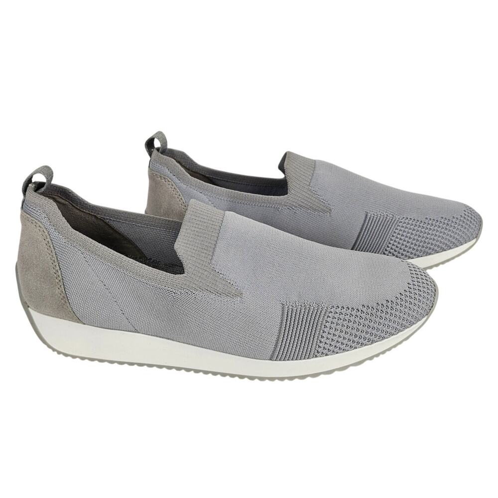 ARA FUSION WOMEN'S GRAY / WHITE SLIP-ON COMFORT SNEAKER - SIZE 8.5